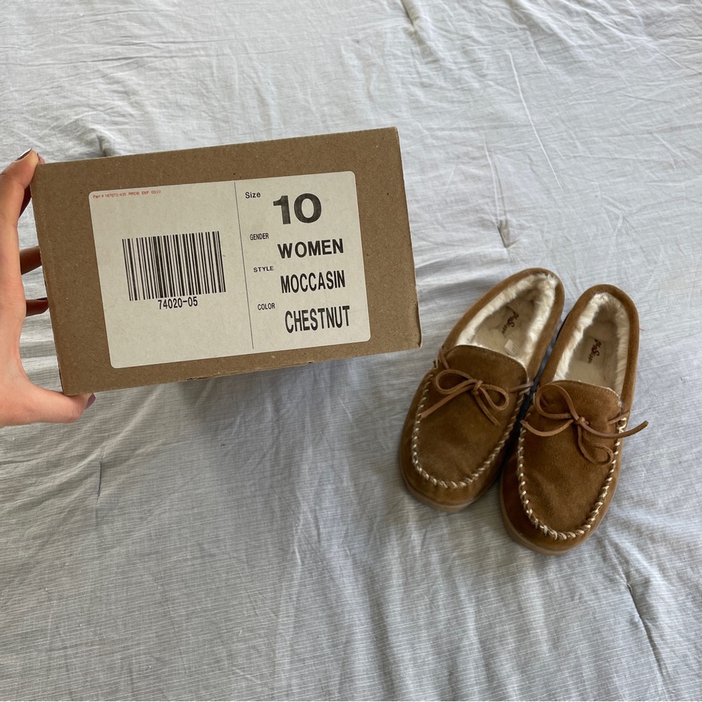 MySlippers Women’s Moccasin Chestnut